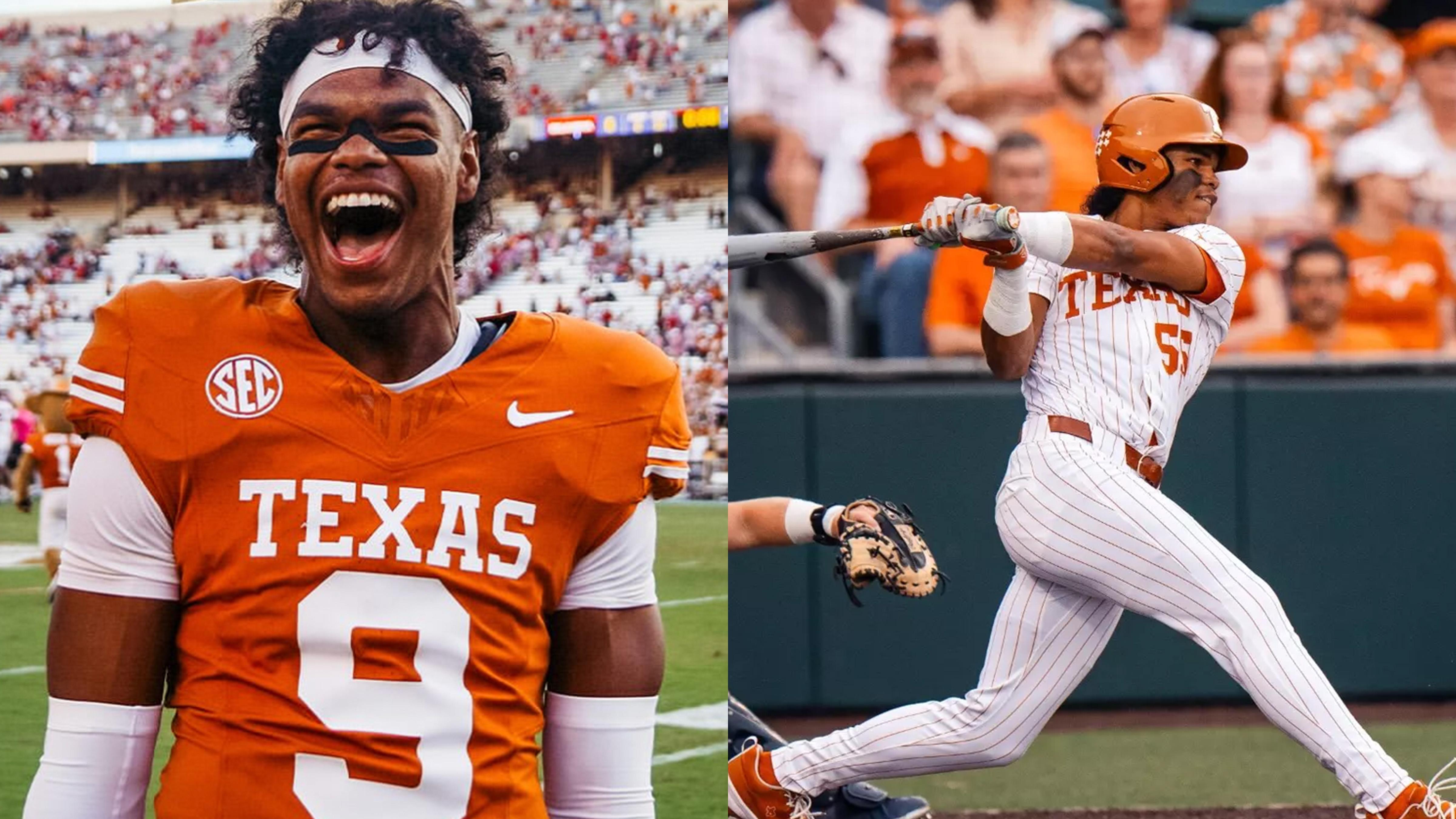 Jonah Williams plays for Texas football and baseball